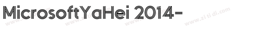 MicrosoftYaHei 2014字体转换